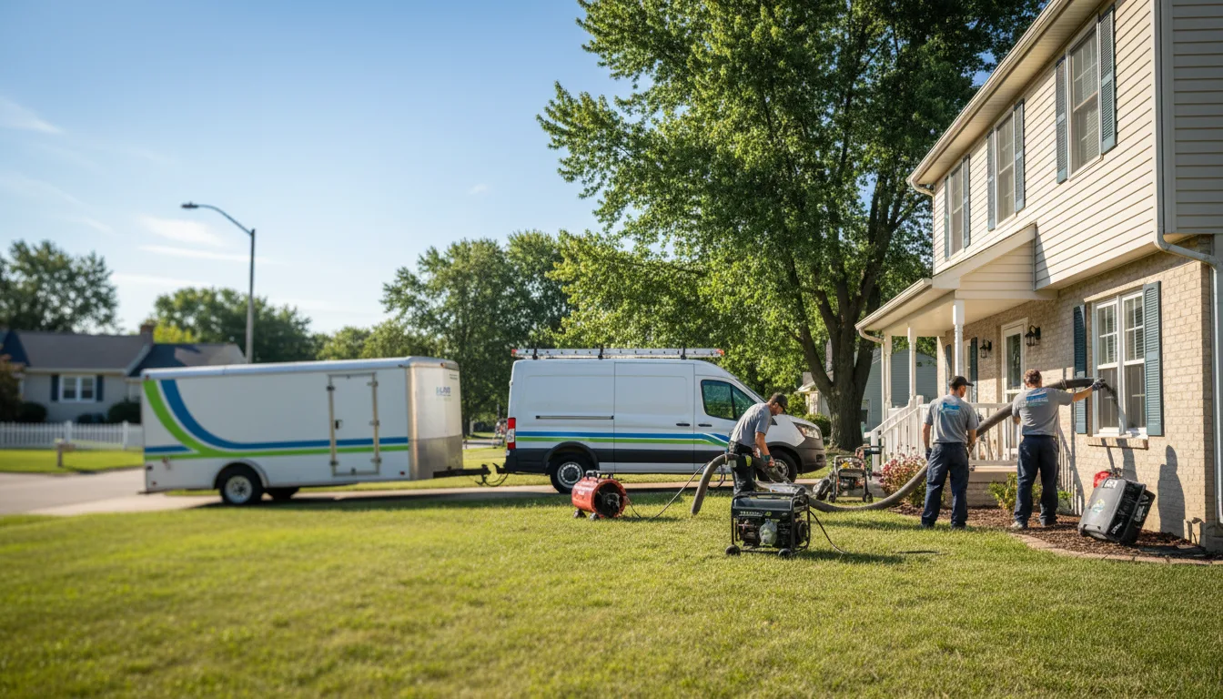 Flooded Basement Restoration And Cleanup With Repair in Tamaroa, IL near me